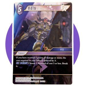 Opus XIII Crystal Radiance Final Fantasy Card (CC09): Odin 13-072R